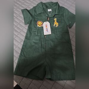 OP Kids Jungle Adventure Romper - Green